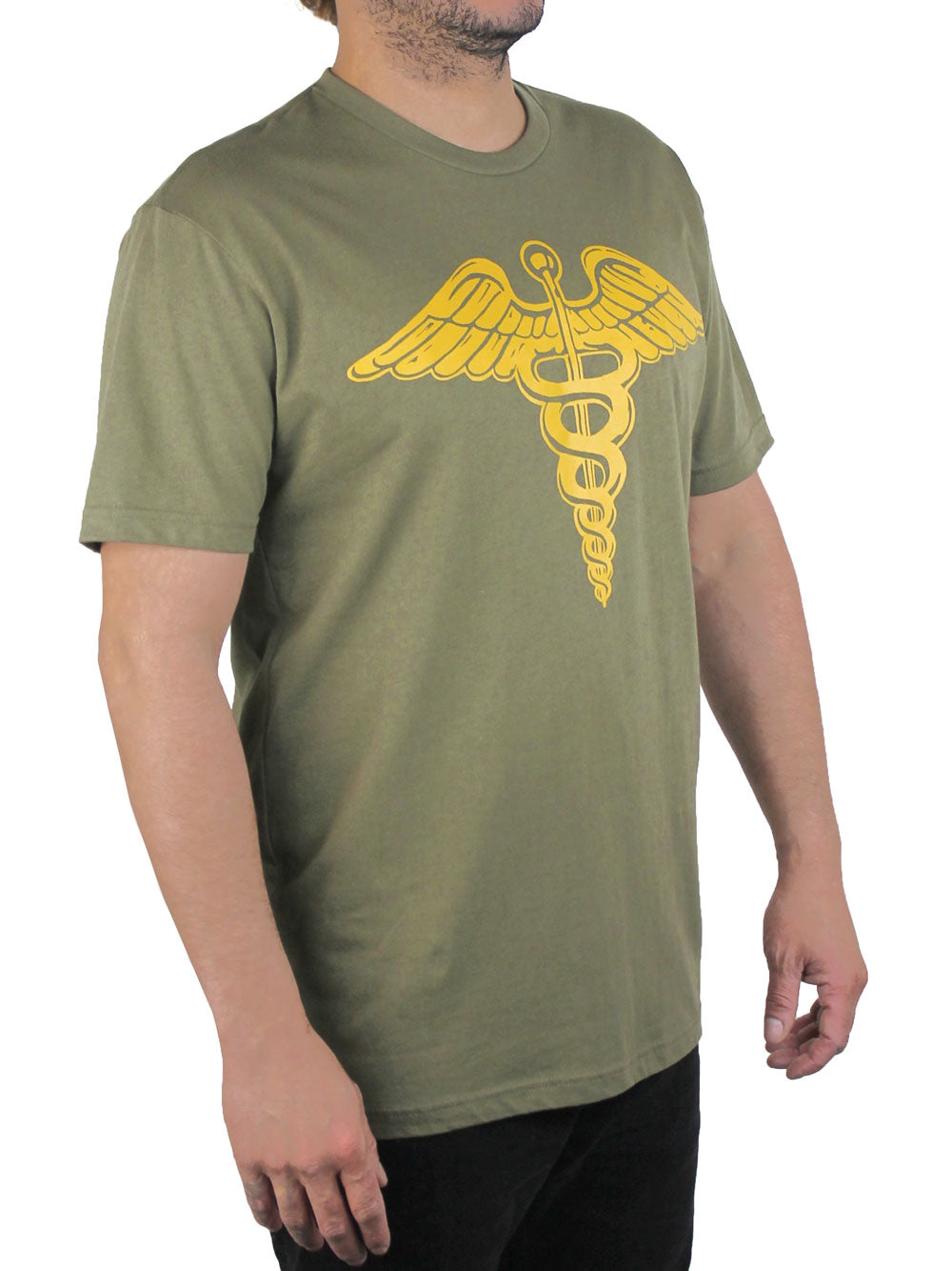 Caduceus T-Shirt 3/4 View