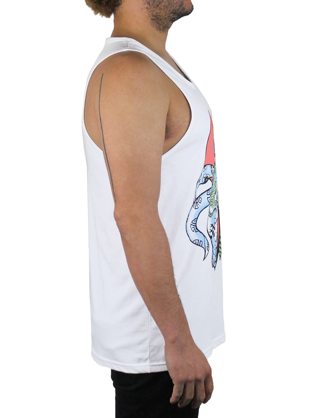 Fu Manchu Tank Top Side View