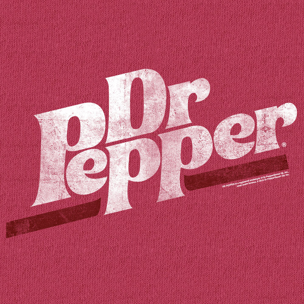 Distressed Dr Pepper Logo T-Shirt - Brick Red