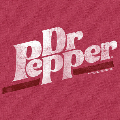 Distressed Dr Pepper Logo T-Shirt - Brick Red
