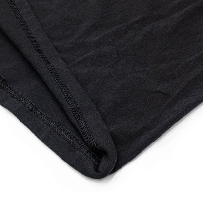 Close-up of dark gray fabric texture

