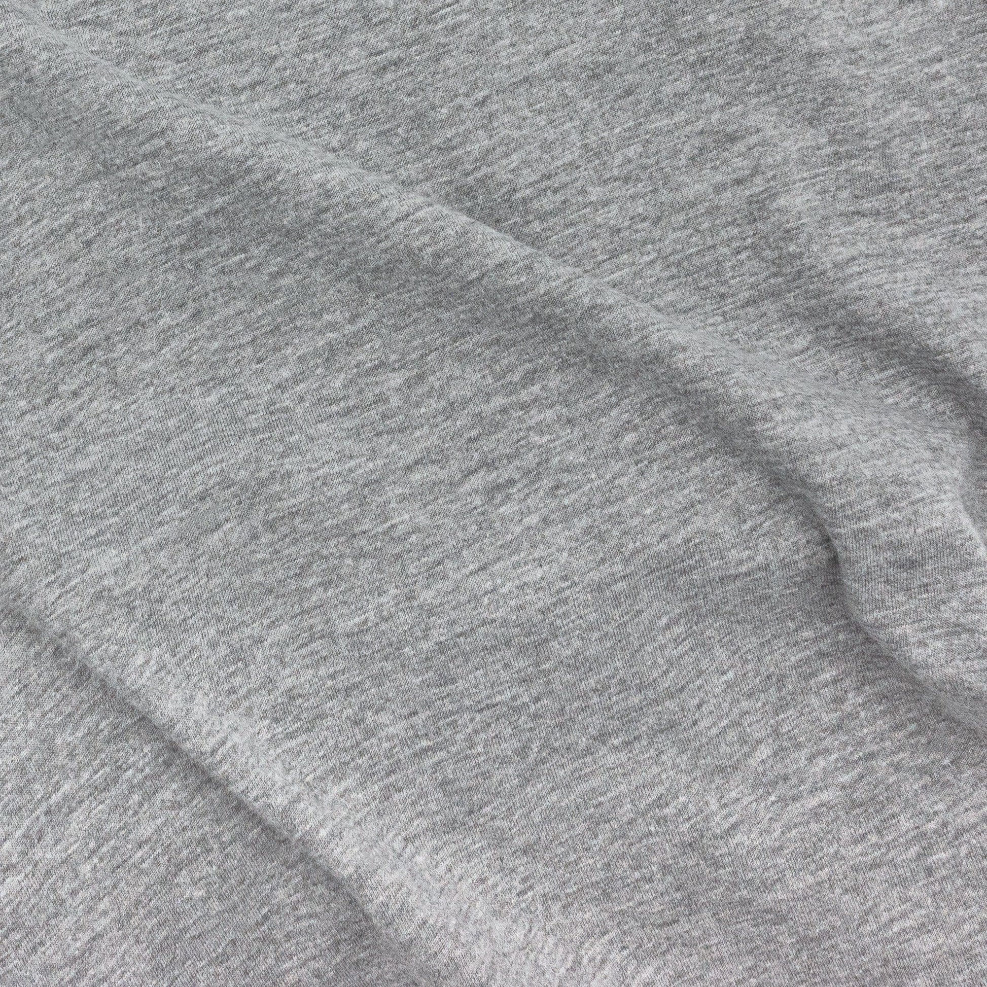 Close-up of gray fabric with folds