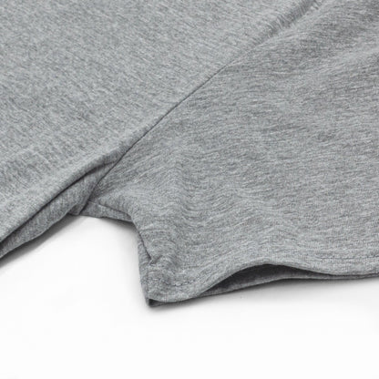 Close-up of gray fabric on a white background