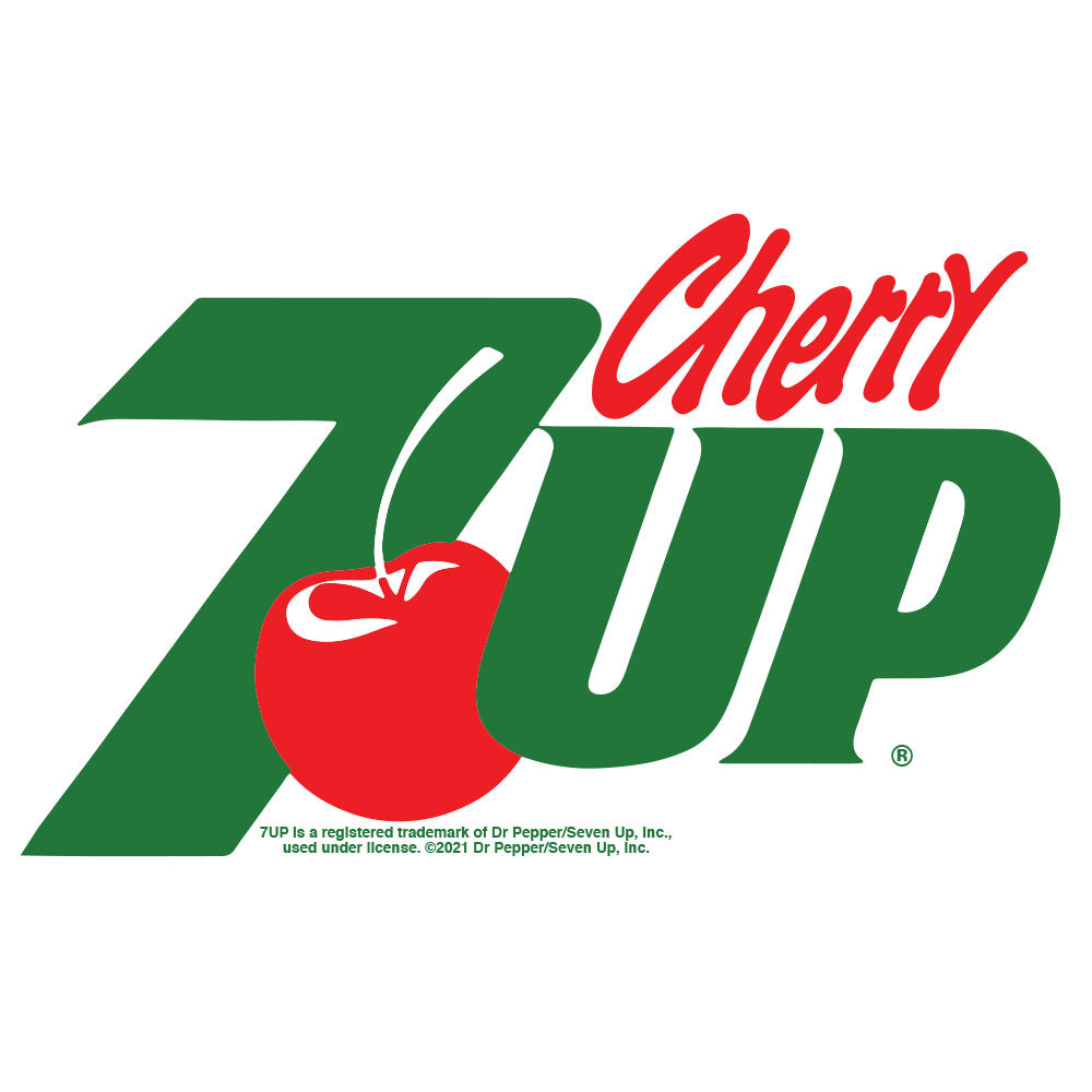 7UP logo with cherry on a white background