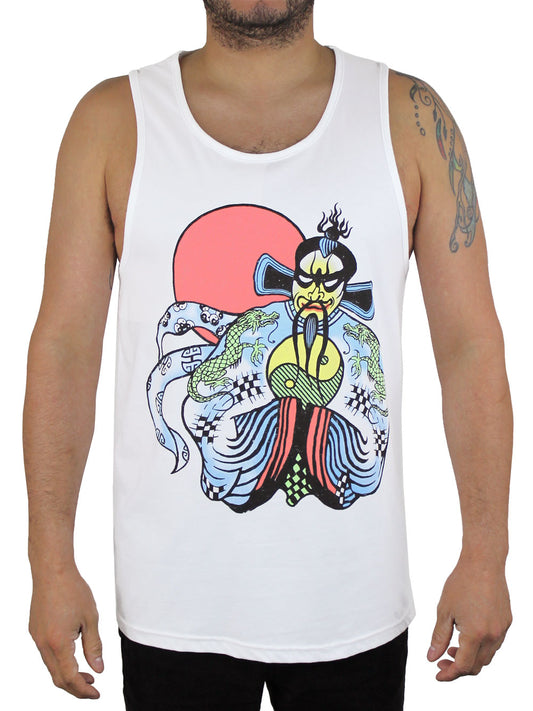 Fu Manchu Tank Top Front View