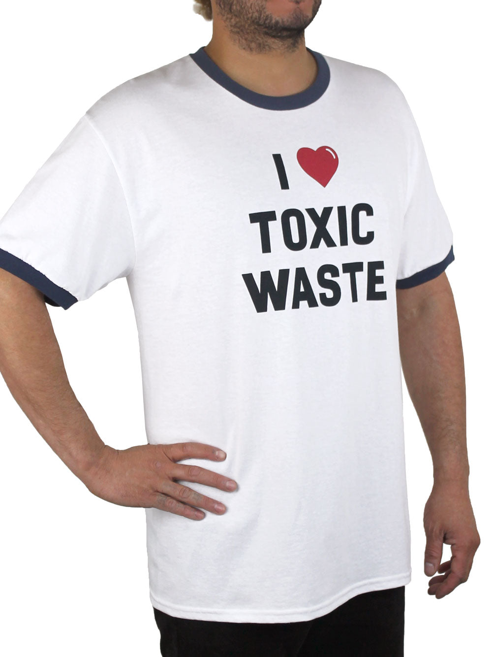 I Love Toxic Waste Shirt 3/4 View