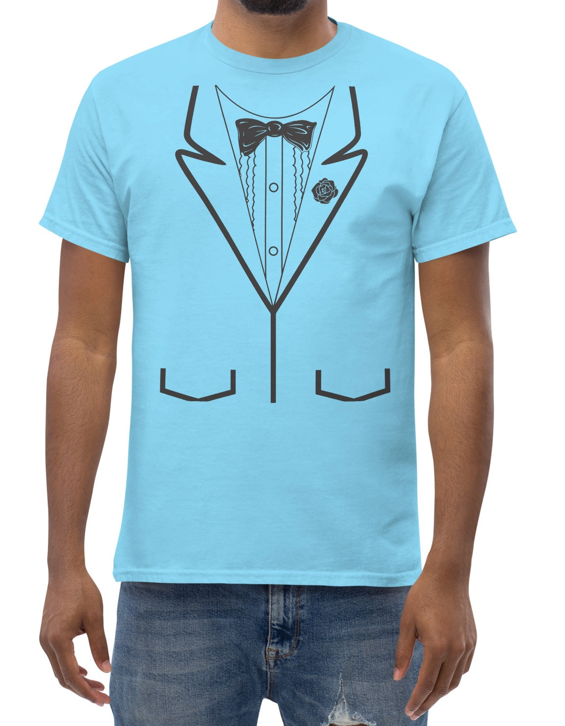 Light Blue Tuxedo Tee - Dumb and Dumber - Harry Dunne