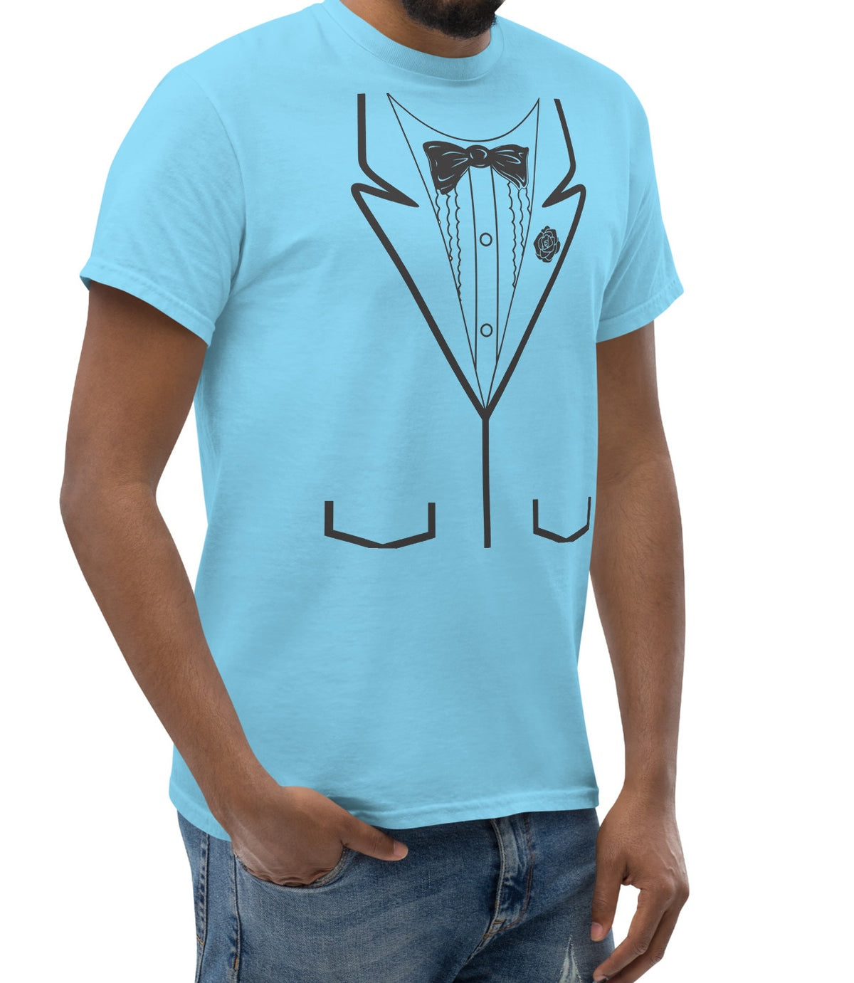 Light Blue Tuxedo Tee - Dumb and Dumber - Harry Dunne