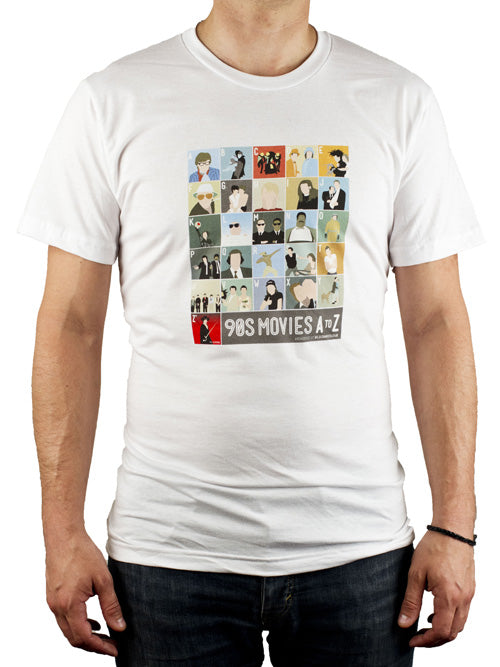 1990s Film Alphabet Shirt Front View